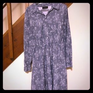 Chambray Paisley Plus Size Lane Bryant Dress